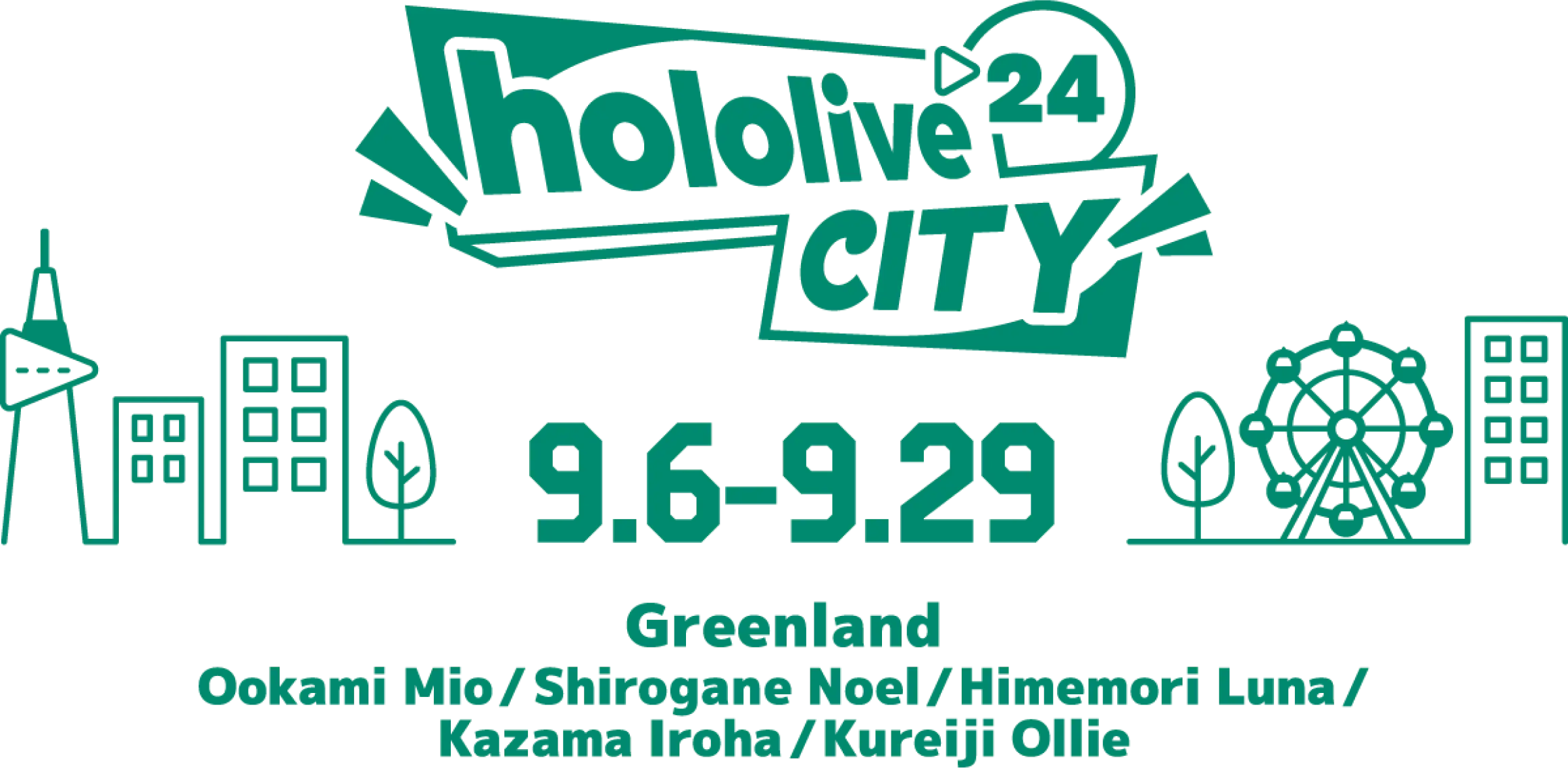 hololive 24 9.6-9.29 Greenland Ookami Mio/Shirogane Noel/Himemori Luna/Kazama Iroha/Kureiji Ollie