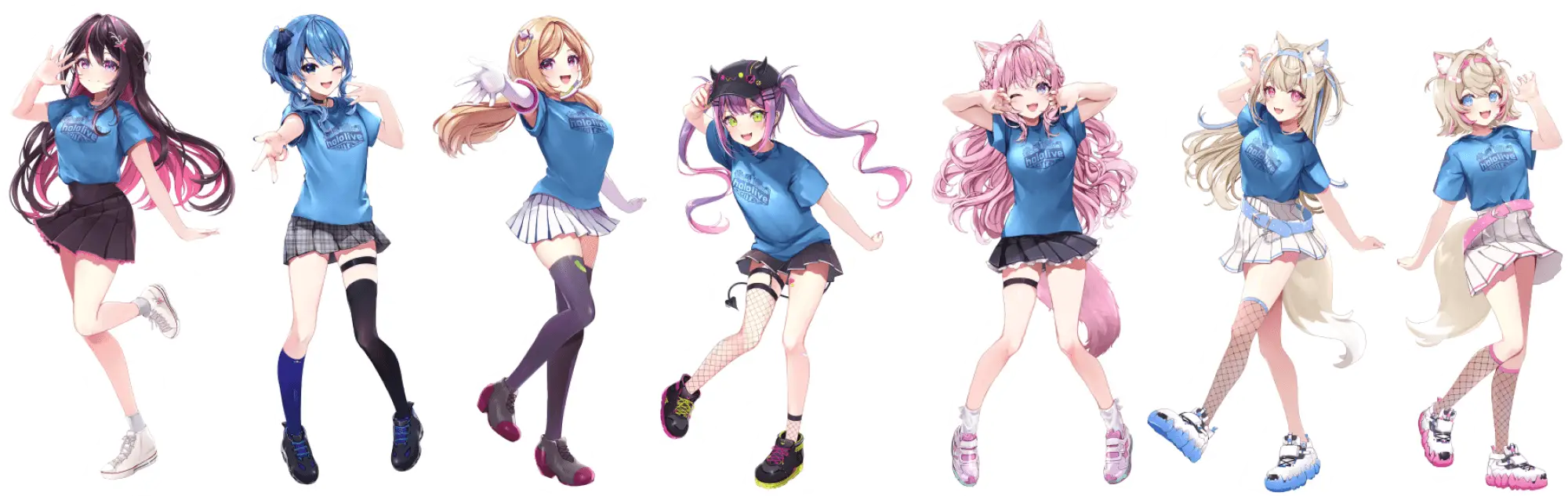 AZKi/星街すいせい/アキ・ローゼンタール/常闇トワ/博衣こより/フワワ・アビスガード/モココ・アビスガード